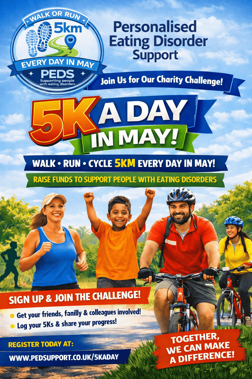 PEDS 5K a Day in May fundraising